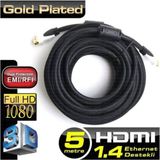 Dark HDMI Kablo 5 Metre 1.4 Yüksek Hızlı Gold Plated Dayanıklı Siyah Tasarım
