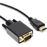 Dark HDMI to VGA 1.8M Aktif Dijital - Analog, Full HD,Tak Çalıştır Dönüştürücü Kablo(DK-HD-AHDMIXVGAL180)
