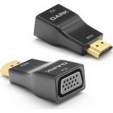 Dark HDMI to VGA Dijital - Analog, Full HD, Altın Uçlu, Tak Çalıştır, Mini Dönüştürücü (DK-HD-AHDMIXVGA5)
