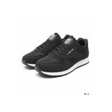 Dark Heel Erkek Siyah Beyaz Günlük Esnek Bağcıklı Hava Alan Rahat Yumuşak Taban Sneaker Spor Ayakkabı