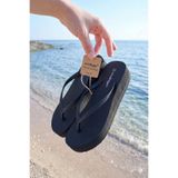 Dark Heel Kadın Siyah Platform Taban Parmak Arası Terlik Yüksek Taban Rahat Yürüyüş Yaz Sandaleti