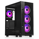 Dark Maxima V30 Temperli Cam Yan Panel, 3x12cm Ön + 1x12cm Arka ARGB LED Fanlı, Dikey Ekran Kartı Takılabilen, USB 3.0 Type-C, ATX Oyuncu Kasası (DKCHMAXV30)