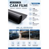 DARK PLUS %05 Siyah Koyu Ton Cam Filmi (75 cm x 15 metre) Ev - Araba - Ofis