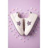 Dark Seer Çocuk Bej Mor Sneaker Günlük Spor Bağcıklı Ayakkabı 2026 - Kids DS Oracle - Bej - Mor