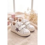 Dark Seer Çocuk Bej Mor Sneaker Günlük Spor Cırtlı Ayakkabı 2026 - Kids DS Omega - Bej - Mor