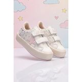 Dark Seer Çocuk Bej Pudra Sneaker Günlük Spor Cırtlı Ayakkabı 2026 - Kids DS Omega - Bej - Pudra