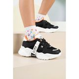 Dark Seer Çocuk Beyaz Siyah Sneaker Spor Ayakkabı 2026 - Kids DS 2051 - Beyaz - Siyah