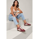 DARK SEER DS Ruby Bordo Bej Kadın Sneaker Günlük Spor Ayakkabı