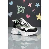 DARK SEER Kids DS 2110 Beyaz Siyah Çocuk Sneaker