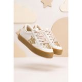 DARK SEER Kids DS Oracle Bej Altın Çocuk Sneaker Günlük Spor Bağcıklı Ayakkabı