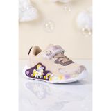 DARK SEER Kids DS RP38 Bej Mor Çocuk Sneaker Günlük Spor Cırtlı Ayakkabı