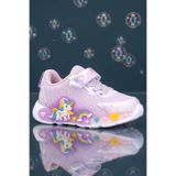 DARK SEER Kids DS RP38 Pudra Mor Çocuk Sneaker Günlük Spor Cırtlı Ayakkabı