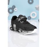 DARK SEER Kids DS RP38 Siyah Beyaz Çocuk Sneaker Günlük Spor Cırtlı Ayakkabı