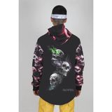 Dark Skull Özel Tasarım SS5609 Kayak ve Snowboard Montu - Siyah