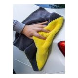 Dark Star Mikrofiber Çift Taraflı Zebra Oto Bezi - Araç İç Dış Yıkama Temizleme Kurulama Bezi 50x70 cm