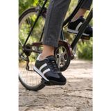 Dark Unisex Siyah Deri Retro Sneaker - Günlük Spor Ayakkabı