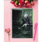 Darker Than Albeni-A4-01-Ck Anime Defter 1 Adet Özel Tasarım A4 Boyutu 21X29 cm Telli Kareli