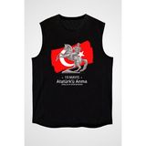 Darkhane 19 Mayıs Atatürk'ü Anma, Gençlik ve Spor Bayramı Siyah Unisex Kolsuz Tişört Kesik Kol T-Shirt - 001-Siyah - XL