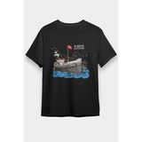 Darkhane 19 Mayıs Bandırma Vapuru Siyah Unisex Tişört T-Shirt - 001-Siyah - XL