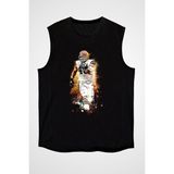 Darkhane Amerikan Futbolu - American Football Siyah Unisex Kolsuz Kesik Kol T-Shirt - 001-Siyah - XL