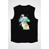 Darkhane Amerikan Futbolu - American Football Siyah Unisex Kolsuz Kesik Kol T-Shirt - 001-Siyah - XS
