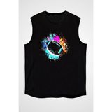Darkhane Amerikan Futbolu - American Football Siyah Unisex Kolsuz Tişört Kesik Kol T-Shirt - 001-Siyah - XS