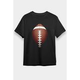 Darkhane Amerikan Futbolu - American Football Siyah Unisex Tişört T-Shirt - 001-Siyah - XL