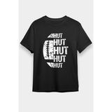 Darkhane Amerikan Futbolu Topu - American Football Siyah Unisex Tişört T-Shirt - 001-Siyah - XL
