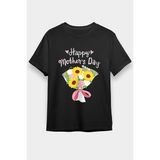Darkhane Anneler Günü Siyah Unisex Tişört T-Shirt - 001-Siyah