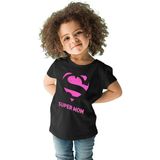 Darkhane Anneler Günü Süper Anne Siyah Unisex Çocuk Tişört T-Shirt - 001-Siyah - 3 - 4 Yaş