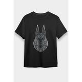 Darkhane Anubis Siyah Unisex Tişört T-Shirt - 001-Siyah - L