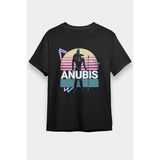 Darkhane Anubis Siyah Unisex Tişört T-Shirt - 001-Siyah - XL
