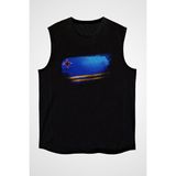 Darkhane Aruba Siyah Unisex Kolsuz Tişört Kesik Kol T-Shirt - 001-Siyah