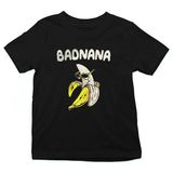 Darkhane Badnana Muz Siyah Unisex Çocuk Tişört T-Shirt - 001-Siyah - 9 - 10 Yaş