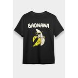 Darkhane Badnana Muz Siyah Unisex Tişört T-Shirt - 001-Siyah
