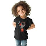 Darkhane Basketbol Potası Siyah Unisex Çocuk Tişört T-Shirt - 001-Siyah - 9 - 10 Yaş