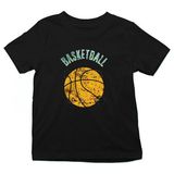 Darkhane Basketbol Siyah Unisex Çocuk Tişört T-Shirt - 001-Siyah - 1 - 2 Yaş