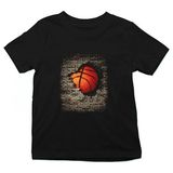 Darkhane Basketbol Siyah Unisex Çocuk Tişört T-Shirt - 001-Siyah - 11 - 12 Yaş
