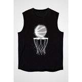 Darkhane Basketbol Siyah Unisex Kolsuz Tişört Kesik Kol T-Shirt - 001-Siyah - XS