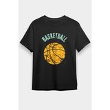 Darkhane Basketbol Siyah Unisex Tişört T-Shirt - 001-Siyah - M