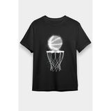 Darkhane Basketbol Siyah Unisex Tişört T-Shirt - 001-Siyah - XL