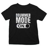Darkhane Bateri Modu Açık Siyah Unisex Çocuk Tişört T-Shirt - 001-Siyah - 3 - 4 Yaş