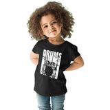 Darkhane Bateri Siyah Unisex Çocuk Tişört T-Shirt - 001-Siyah - 5 - 6 Yaş
