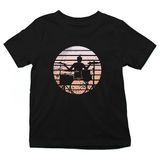 Darkhane Bateri Siyah Unisex Çocuk Tişört T-Shirt - 001-Siyah - 7 - 8 Yaş