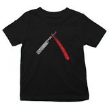 Darkhane Berber Kuaför Ustura Siyah Unisex Çocuk Tişört T-Shirt - 001-Siyah - 7 - 8 Yaş