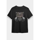Darkhane Bodybuilding Kurt Siyah Unisex Tişört T-Shirt - 001-Siyah - 2XL