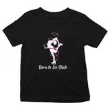 Darkhane Buz Pateni Için Doğmak Siyah Unisex Çocuk Tişört T-Shirt - 001-Siyah - 5 - 6 Yaş