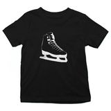 Darkhane Buz Pateni Siyah Unisex Çocuk Tişört T-Shirt - 001-Siyah - 1 - 2 Yaş