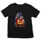 Darkhane Cadılar Bayramı-Halloween Siyah Unisex Çocuk Tişört T-Shirt - 001-Siyah - 3 - 4 Yaş