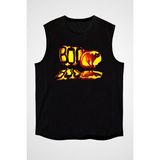 Darkhane Cadılar Bayramı-Halloween Siyah Unisex Kolsuz Tişört Kesik Kol T-Shirt - 001-Siyah